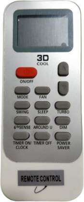 Electvision Remote Control for Ac Compatible with  AC (Please Match The Image with Your Existing Remote Before Placing The Order Before)(129) Whirlpool 3D AUTO Remote Controller