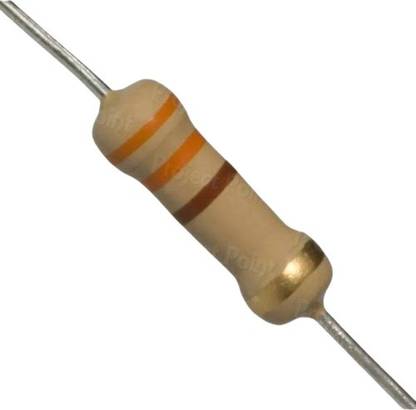 jivith 330 Ohm 2W High Quality Carbon Film Resistor (CFR) with ±5% Tolerance and Tin Plated Copper Leads. Fixed Resistor