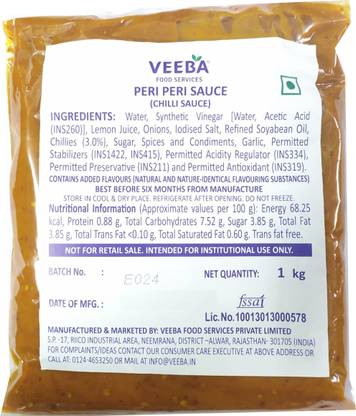 VEEBA Peri Peri Sauce Sauces