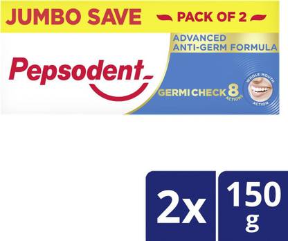 PEPSODENT Germicheck 8 Actions, Toothpaste With Anti-Germ Formula, Clove & Neem Oil Toothpaste