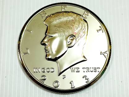 A SARKAR MAGIC WORLD JUMBO HALF DOLLAR COIN MAGIC / JUMBO COIN 1 Magic Tricks