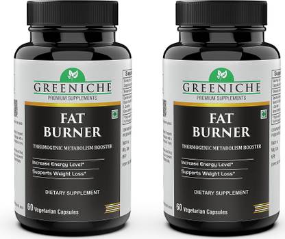 Greeniche Thermogenic Fat Burner with L-Carnitine, Garcinia, Green Tea & more Ingredients