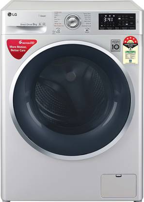 LG 8 kg with Steam,inverter Fully Automatic Front Load Washing Machine with In-built Heater Silver