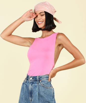 FOREVER 21 Women Pink Bodysuit
