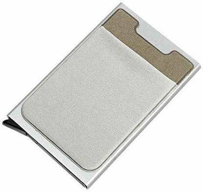 Flipkart SmartBuy Silver Aluminum Metal RFID Blocking Automatic Pop-up Money Holding Front Pocket Case 6 Card Holder