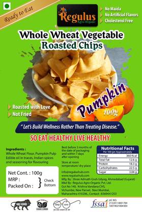 regulus Whole Wheat Roasted Pumpkin Chips Chips