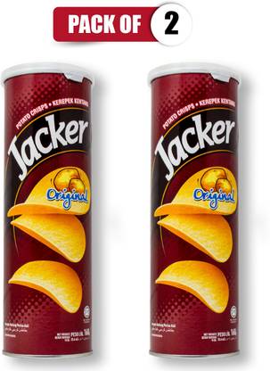 Jacker Potato Crisp Orignal 160 g : Pack of 2 Chips