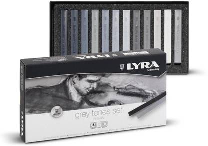 Lyra Polycrayons Square Pastel Crayon Set in Grey Tones