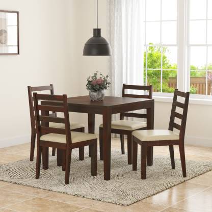 Induscraft Solid Wood 4 Seater Dining Set