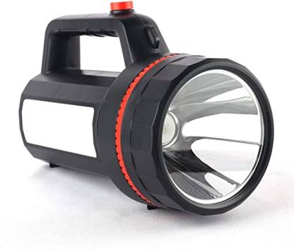 awza Long Range Search Light 100w Range 1 Km. with Multi-Functional and Blinker Rechargeable Lithium Battery Handheld Torch 12 hrs Torch Emergency Light