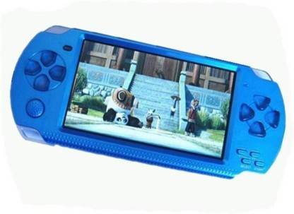 NextTech Grand Classic GCL PSP gaming console With MP4 Player NT-065 4 GB with 10000 GAMES (Blue) 4 GB with Contra, Super Mario