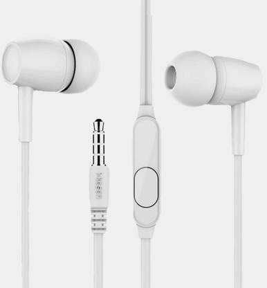 Meyaar Plus 0666 Earbuds With High Bass Earphones With Calling Mic Wired