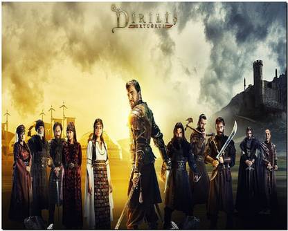 SKY DOT dirilis ertugrul trt tv wallpaper Non Slip Base Mousepad
