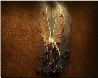 SKY DOT sanguinius warhammer 40 000 warhammer 40k game poster wallpaper Non Slip Base Mousepad