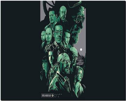 SKY DOT breaking bad walter white gustavo fring tv wallpaper Non Slip Base Mousepad