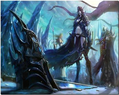SKY DOT world of warcraft sylvanas windrunner jaina proudmoore lich king wallpaper Non Slip Base Mousepad