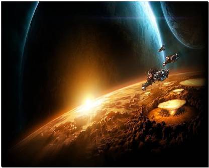 SKY DOT starcraft ii space spaceship planet Non Slip Base Mousepad