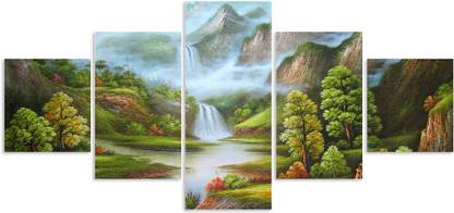 Great Art Modern Art Nature Scenery 3d Framed Wall Painting For Home Decoration , Living Room , Office , Hall (17.5inch*30inch) Digital Reprint 17.5 inch x 30 inch Painting