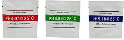 MERRITO MERRITO 3 Pcs Ph Buffer Solution Powder Ph Test Meter Measure Calibration pH Indicators pH Indicators