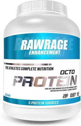 Rawrage OCTO Protein with 5 Protein Sources | Whey Protein