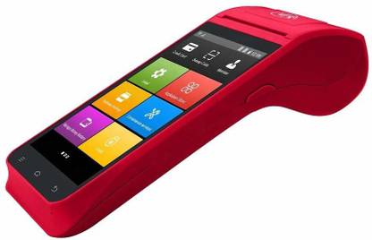 Udyama Android POS with 2Gb Ram & 4G Network (Red) Thermal Receipt Printer