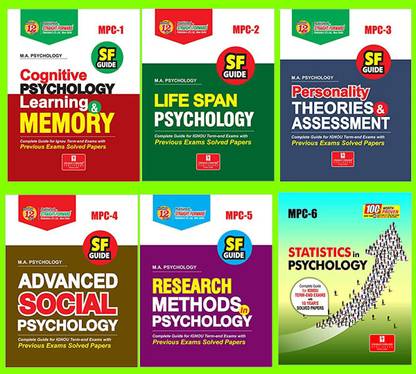 IGNOU Master Of Arts In Psychology (MAPC) 1st Year Combo Of Six Books MPC-1!MPC-2!MPC-3!MPC-4!MPC-5!MPC-6 In English Medium Including Solved Question Papers