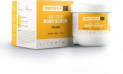 MensXP Mud Detan Body Scrub With Kakadu Plum and Sepiwhite Scrub