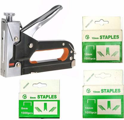 DUMDAAR Heavy Duty Stapler Staple Gun Nailer Tacker with 3000 Staples Nails Cordless  Stapler