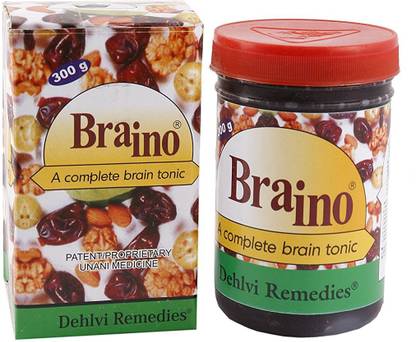 DEHLVI Braino - An Effective Tonic To Strengthen Mind And Memory, 300gm