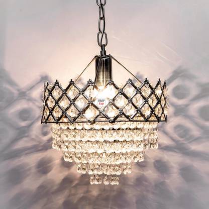 Prop It Up Precious Crystals Round Shaped Pendant Hanging Small Chandelier Celling Light With As Four K 9 Led Bulb Not Included Ceiling Lamp In India Chandelier Ceiling Lamp, Chandelier Bulb Stopped Working