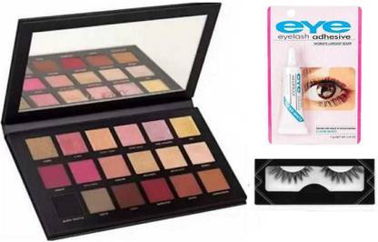 FUSION FLY False Eyelashes & Eye Lash Glue & Rose Gold Edition Eye shadow Palette