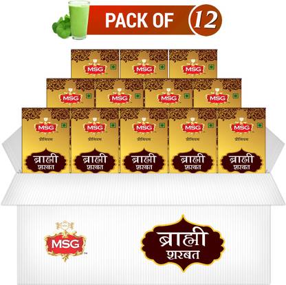 MSG Premium Brahmi Badam Sharbat (Full Box,Pack of 12)
