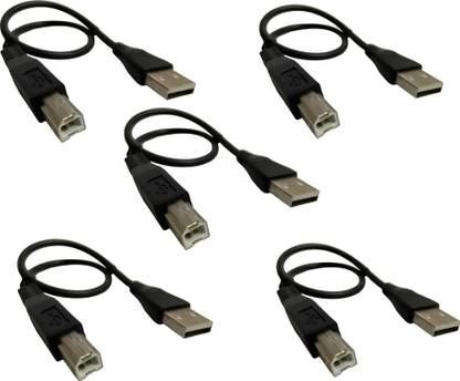 Auslese Micro USB Cable 2 A 0.3 m USB Cable for Arduino 30cm Micro USB Cable (Compatible with Arduino UNO, Arduino Mega, Pack of 5)
