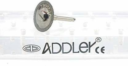 ADDLER DIAMOND DISC ABRASIVE + MANDREL FOR DENTURE CERAMIC PORCELAIN CUTTING GRINDING FOR HP CONTRA MICROMOTOR MEDIUM GRIT FLEXI. SIZE 170 MM DIA. DOUBLE SIDED DIAMOND DISC Dental Implant