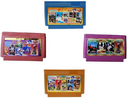 Pacificdeals 8 Bit Video Game Cassette Set for Kids/Adults (Pack Of 4)  Gaming Accessory Kit