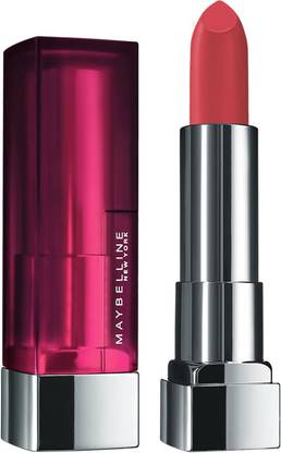 MAYBELLINE NEW YORK Color Sensational Creamy Matte Lipstick, 671 Heated Pink, 3.9g