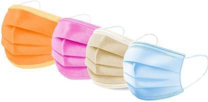 Rockjon Pack of 100 (25 pcs each color orange,pink,beige&blue) Dust Proof Breathable Earloop Antiviral Face Mask, Comfortable Medical Sanitary Surgical Mask Thick 4-Layer Masks 4 ply 4 colors Surgical Mask (Beige, Pink, Orange, Blue, Free Size, Pack of 100, 3 Ply) VeilSide Pack of 100 (25 pcs each color orange,pink,beige&blue) Dust Proof Breathable Earloop Antiviral Face Mask, Comfortable Medical Sanitary Surgical Mask Thick 4-Layer Masks 4 ply 4 colors Surgical Mask (Beige, Pink, Orange, Blue, Free Size, Pack of 100, 3 Ply) Reusable, Washable Surgical Mask With Melt Blown Fabric Layer