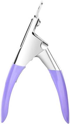 Gleevia Nail Cutter | Professional Nail Art Premium Tips Clipper | False Nail Trimmer | Artificial Nail Edge Cutter T105 Manicure Tool Purple