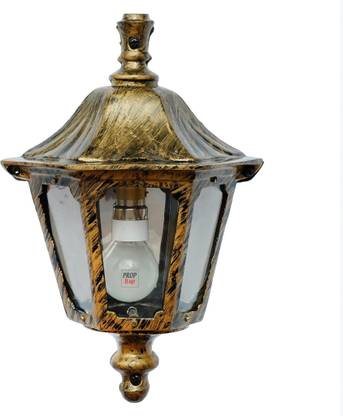 Prop It Up Outdoor Wall Mounted Antique Finished LED Wall Light With Unbreakable Clear Fiber for Front Elevation Lamp/Light, (HL/AL-ATN-05) Gate Light Outdoor Lamp