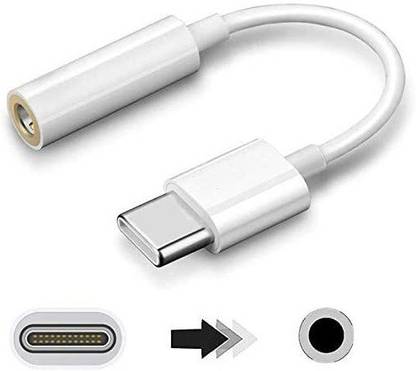Twixxle White XI-KGF-112-USB Type C to 3.5mm Aux Digital Audio Headphone Jack Adapter/Connector Phone Converter