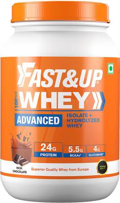 FAST&UP Whey Advanced with Isolate & Hydrolyzed Protein Blend, Informed Sport Certified Whey Protein