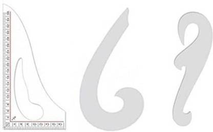 Jeplus Je plus combo french curve set of 3 Ruler