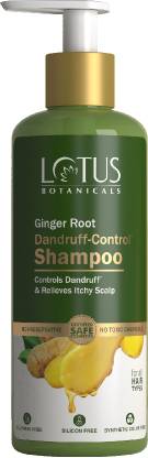 Lotus Botanicals Ginger Root Dandruff- Control Shampoo | Controls & Itchy Scalp