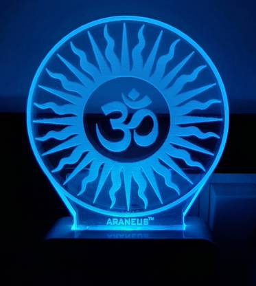 NL Traders OM 3D illusion Designe Extremely Cool Night Lamp Night Lamp