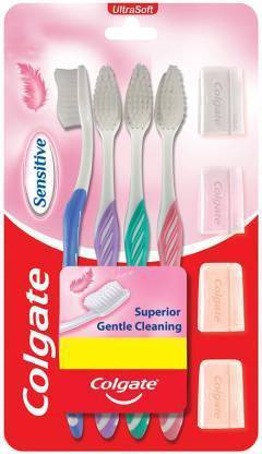 Colgate sensitive Toothbrushes - Ultra Soft, 4 Pieces Pack Ultra Soft Toothbrush