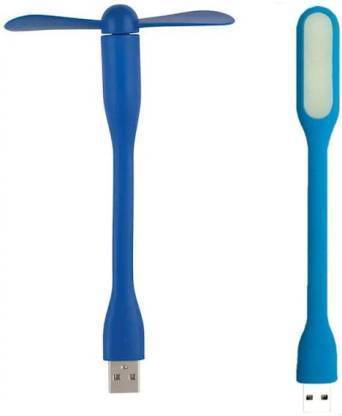 EFTSOON Pack of 2 Flexible mini USB LED light Pack of 2 USB LED Lamp 5V 1.2W Portable Flexible Light with USB For Power bank Computer Led Light Led Light, USB Fan-032 USB Fan