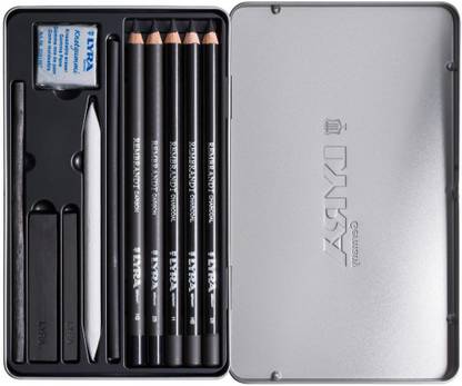 Lyra Rembrandt Charcoal Set with Metal case (Pack of 11)
