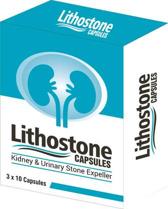 Mysha Health World Lithostone for Kidney Stone Removal, 30 Capsules