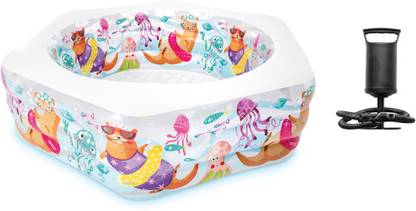 TUSHIKA OUTDOOR OCEAN REEF HEXGON BATH TUB WITH PUMP FOR ALL