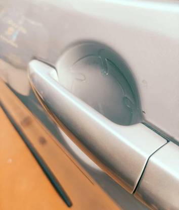 GMA 4 Pcs Car Door Handle 3D Cup Scratch Guards Car Pet Door Protector